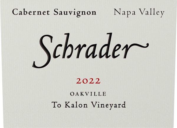 Schrader Cellars To Kalon Vineyard